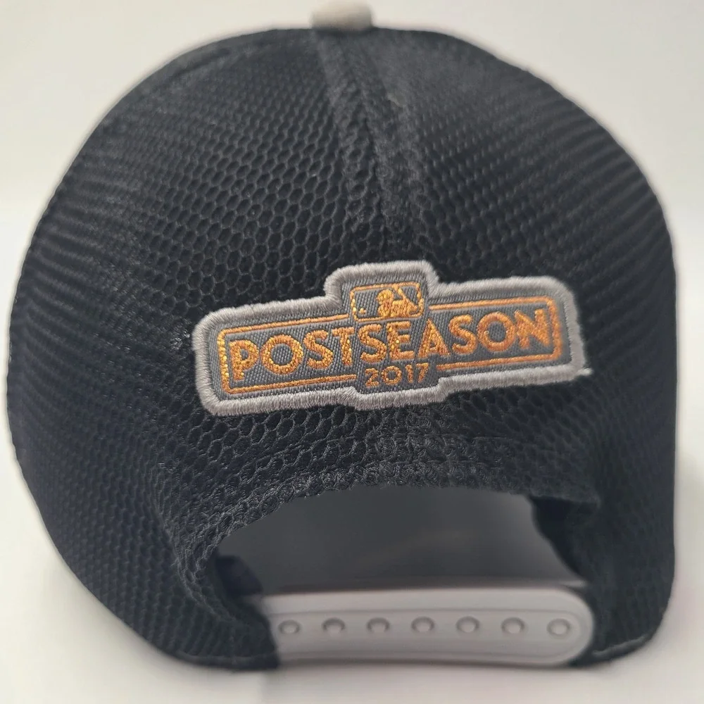 Houston Astros Hat Snapback New Era 9Forty Gray Black MLB 2017 Postseason Men‎